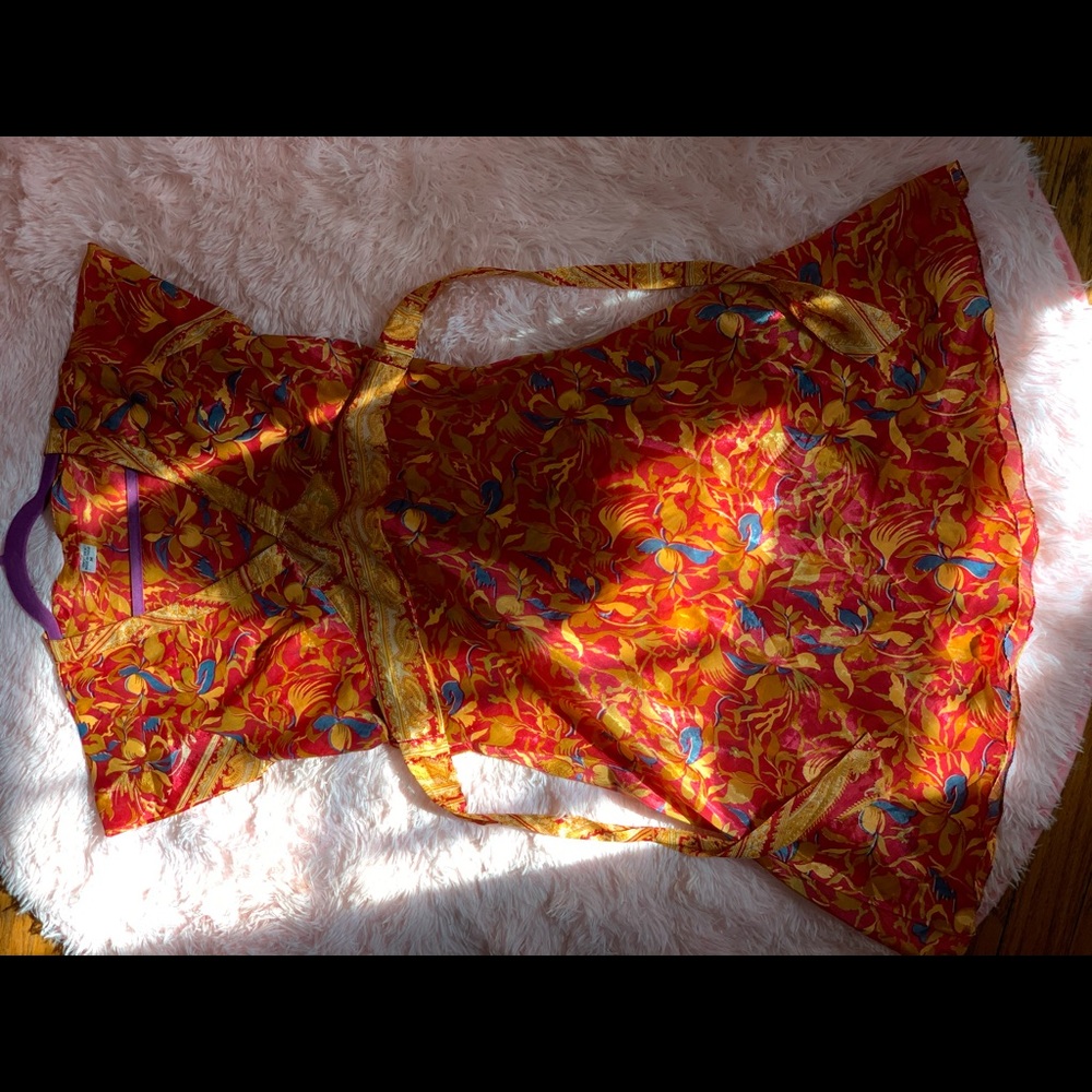 Bollywood vintage style silk dress